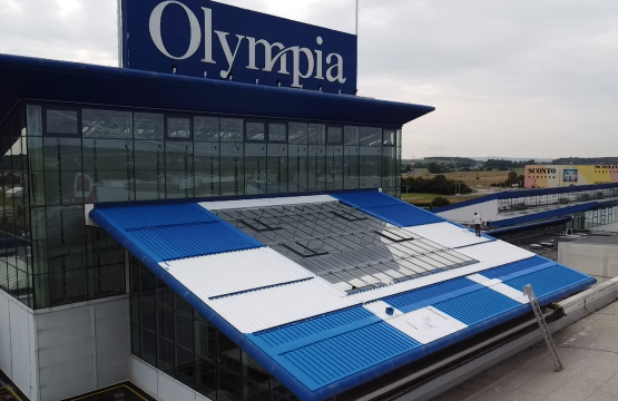 Izolace střechy obchodního centra